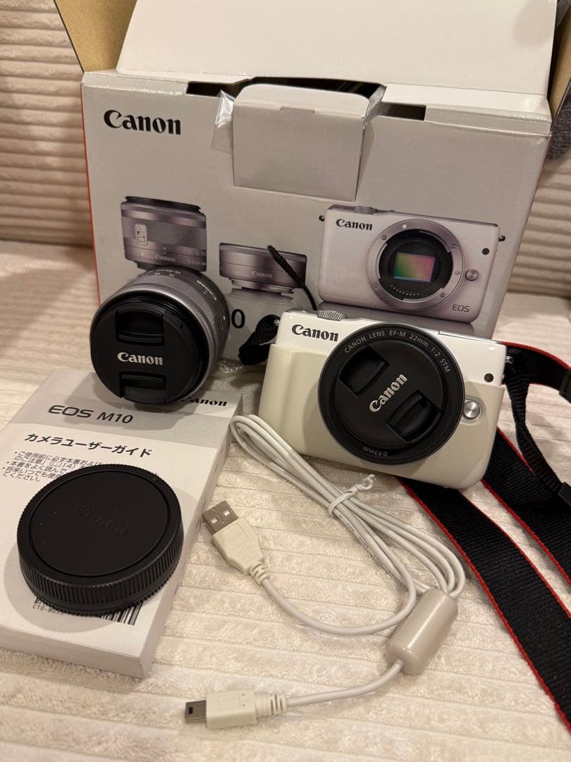 Canon EOS M10 ホワイト レンズセット