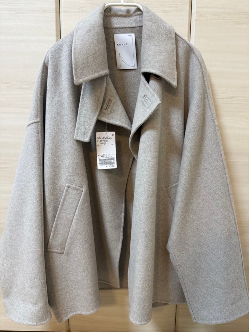 【新品】NOBLE ◆ Super160s リバードルマンショートコート