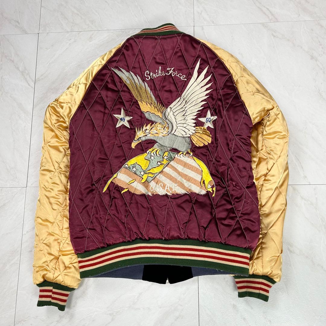 美品 テーラー東洋 M品番 ベロア 別珍 刺繍 スカジャン TALON M