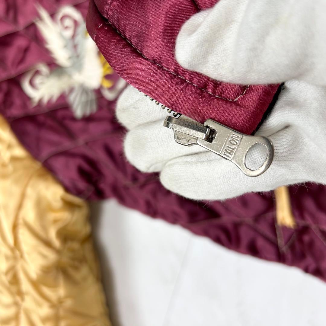 美品 テーラー東洋 M品番 ベロア 別珍 刺繍 スカジャン TALON M