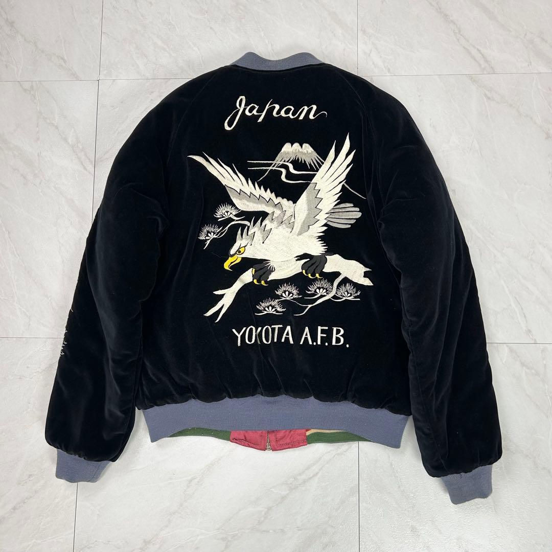 美品 テーラー東洋 M品番 ベロア 別珍 刺繍 スカジャン TALON M