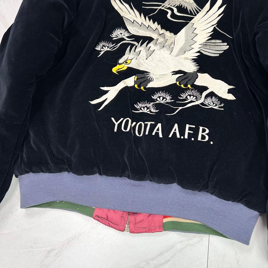 美品 テーラー東洋 M品番 ベロア 別珍 刺繍 スカジャン TALON M