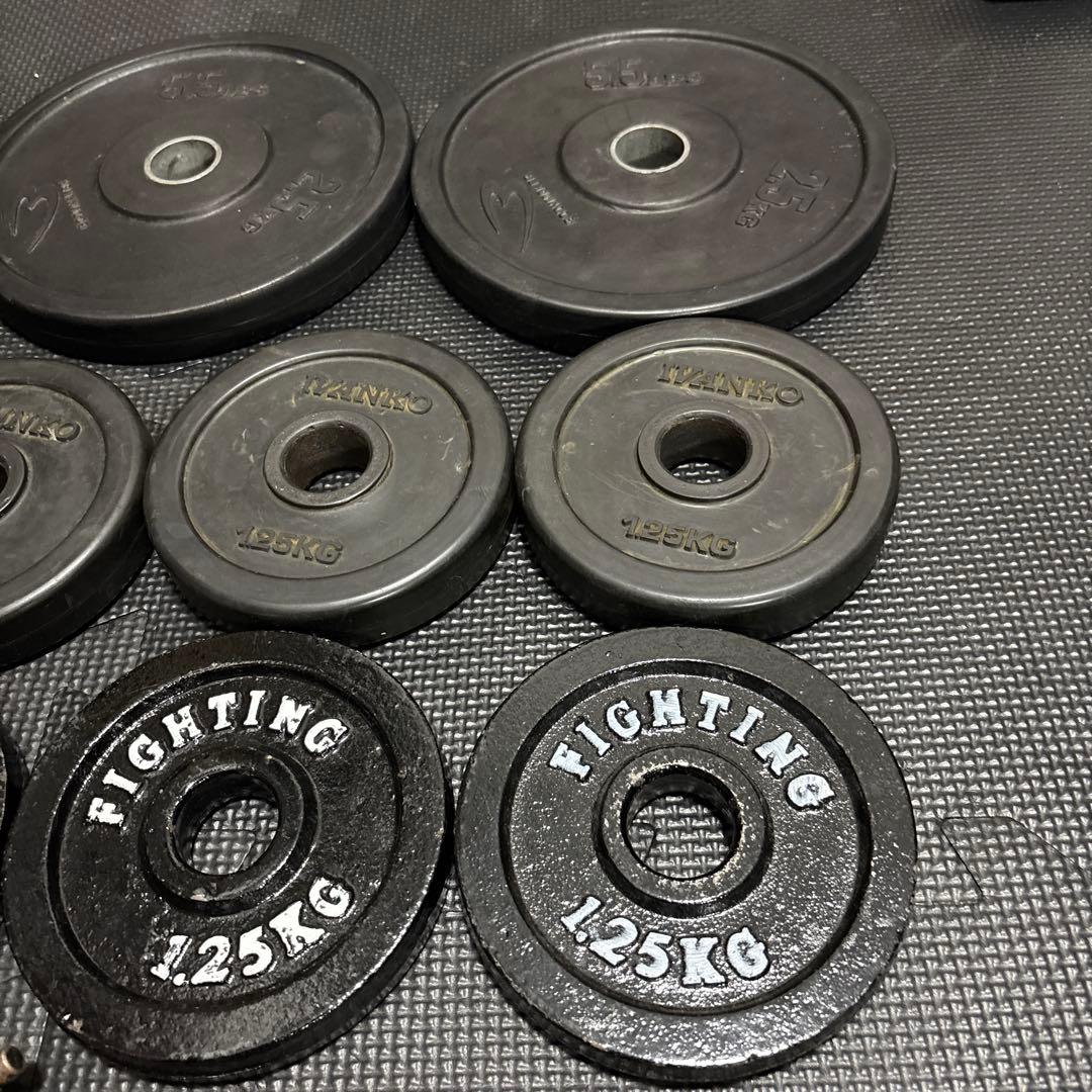 24kg ダンベルセット バーベルシャフト付き IVANKO