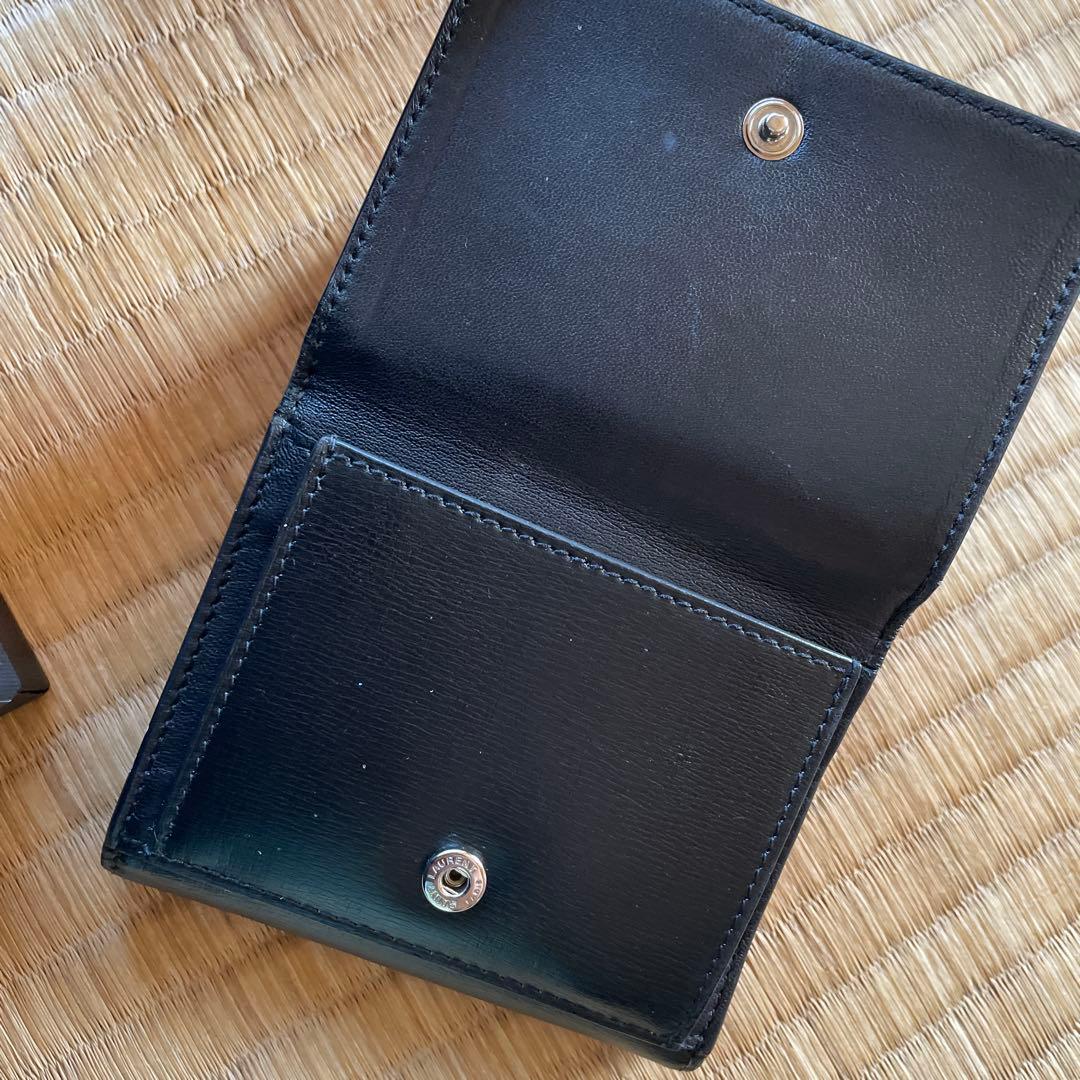 【値下げ交渉可】サンローラン　三つ折り財布　カランドラ　ブラック