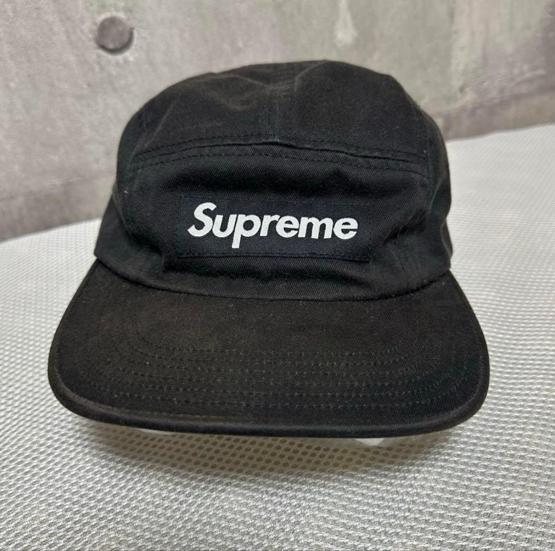 Supreme Washed Chino Twill Camp Cap ブラック