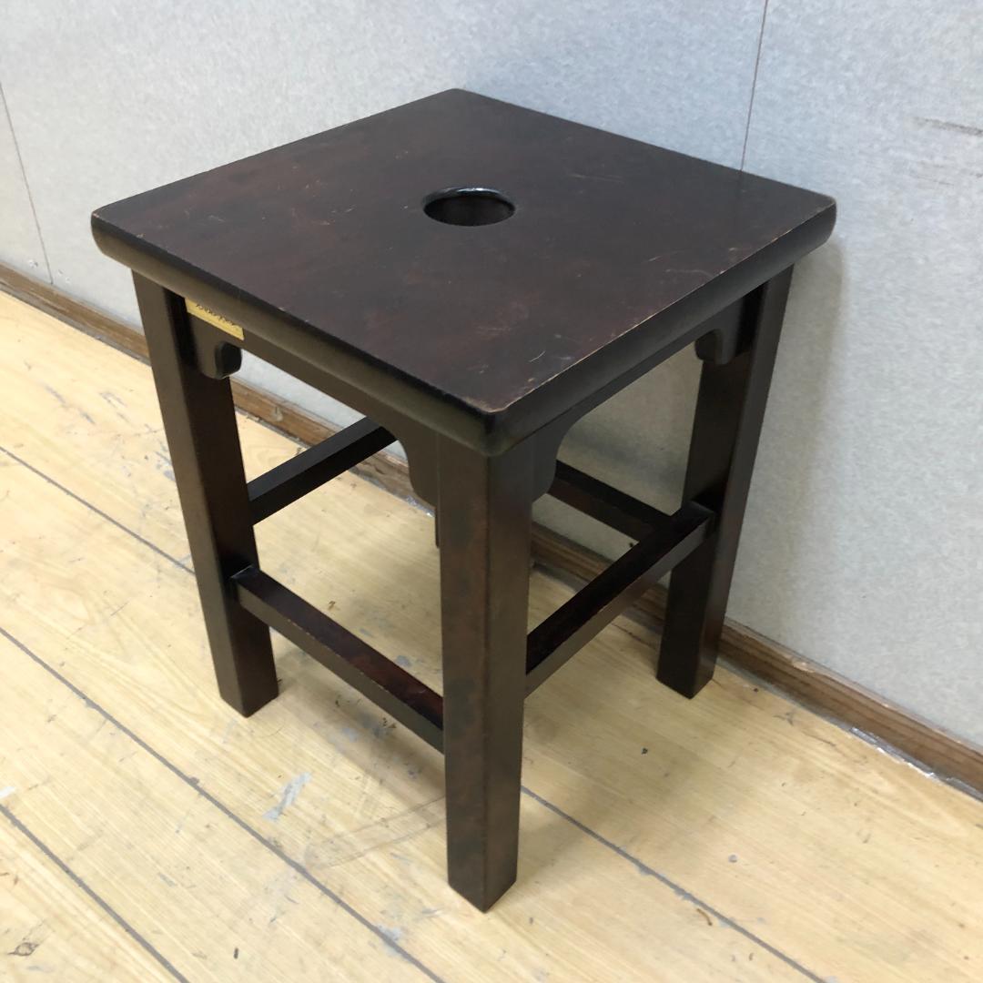 送料無料 北海道民芸家具　樺材スツール　オールドヴィンテージ 251007