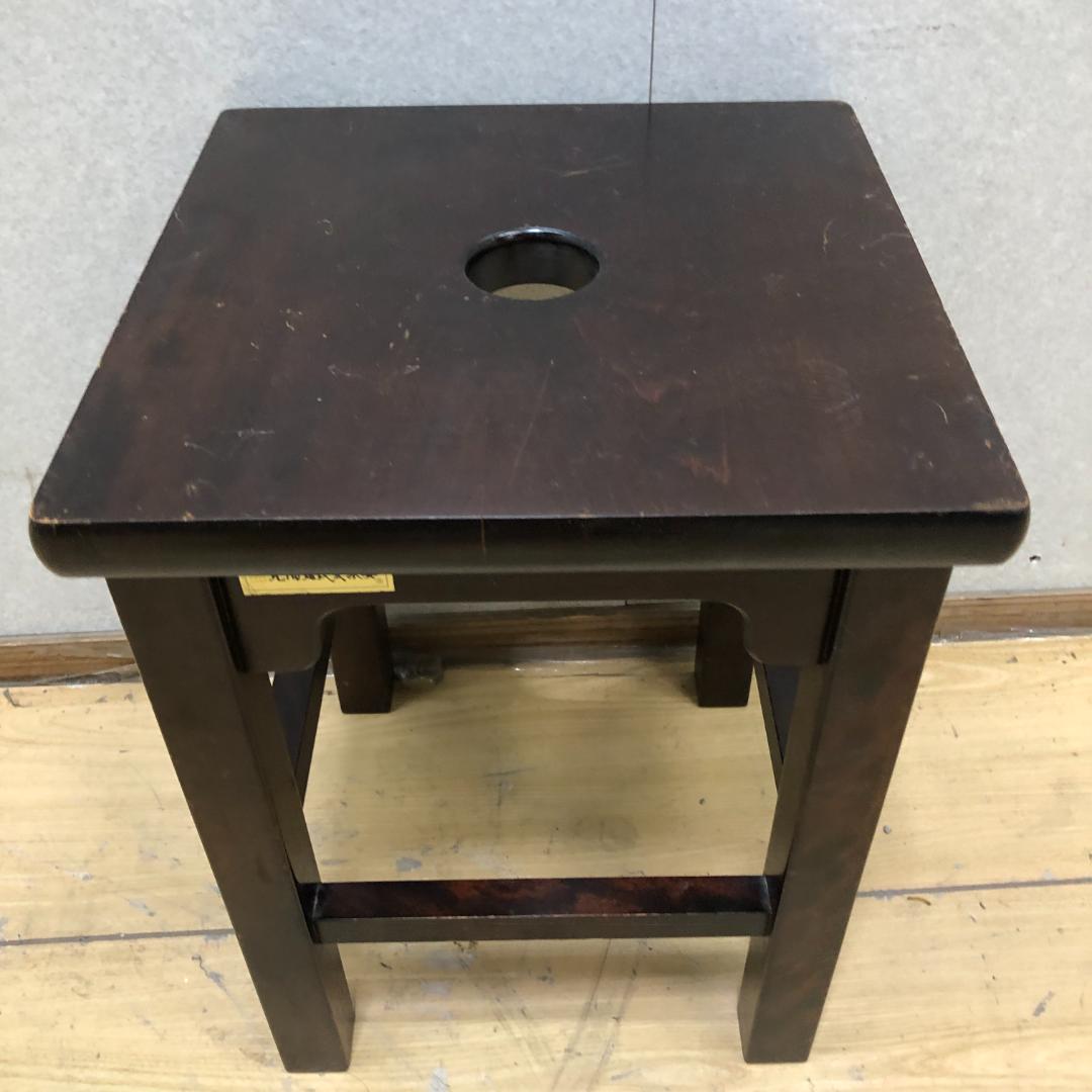 送料無料 北海道民芸家具　樺材スツール　オールドヴィンテージ 251007