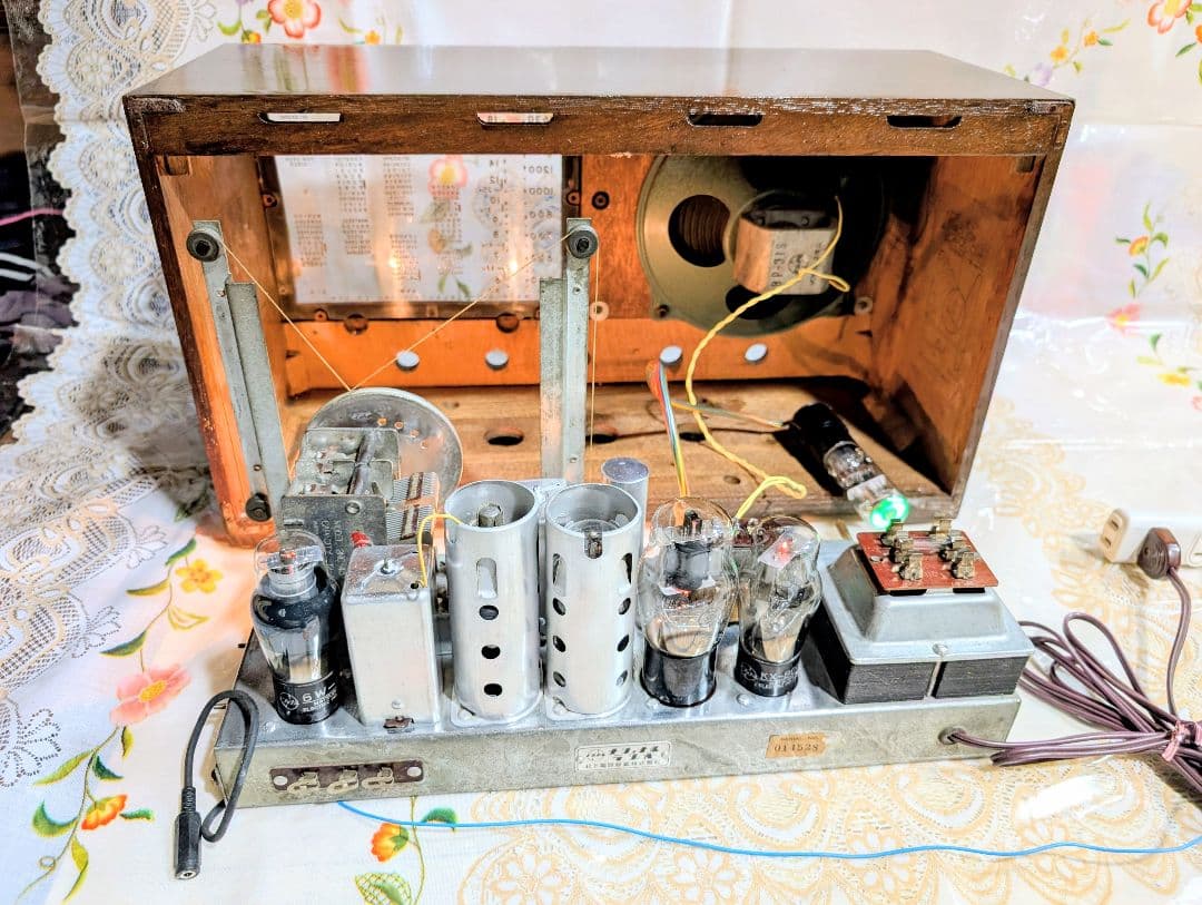 【国際版】ナショナルST真空管ラジオ　アイ付QA-700　Bluetooth付