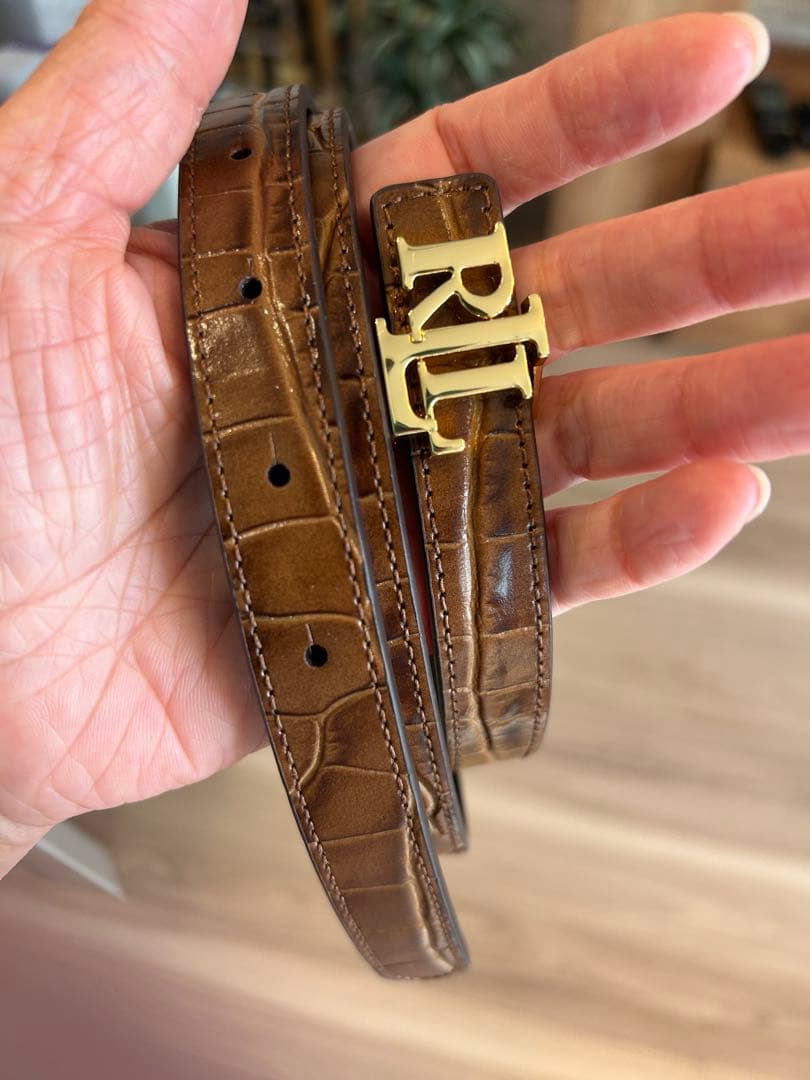 タイムセールLAUREN Ralph Lauren ブラウン ベルトM85〜95