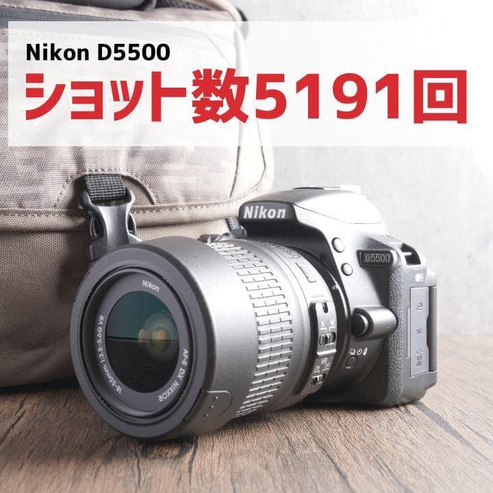 ✨ショット数5191回で美品✨Wi-Fi転送✨Nikon D5500　453-1