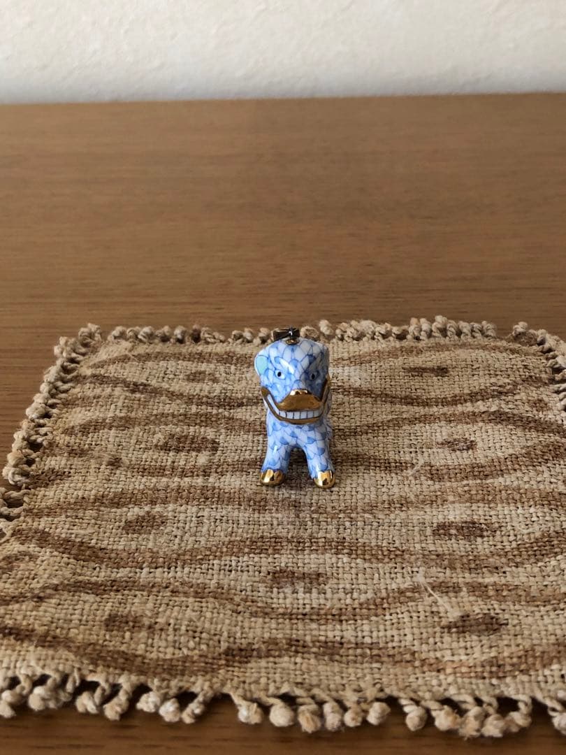 ヘレンド　ペンダントトップ　狛犬