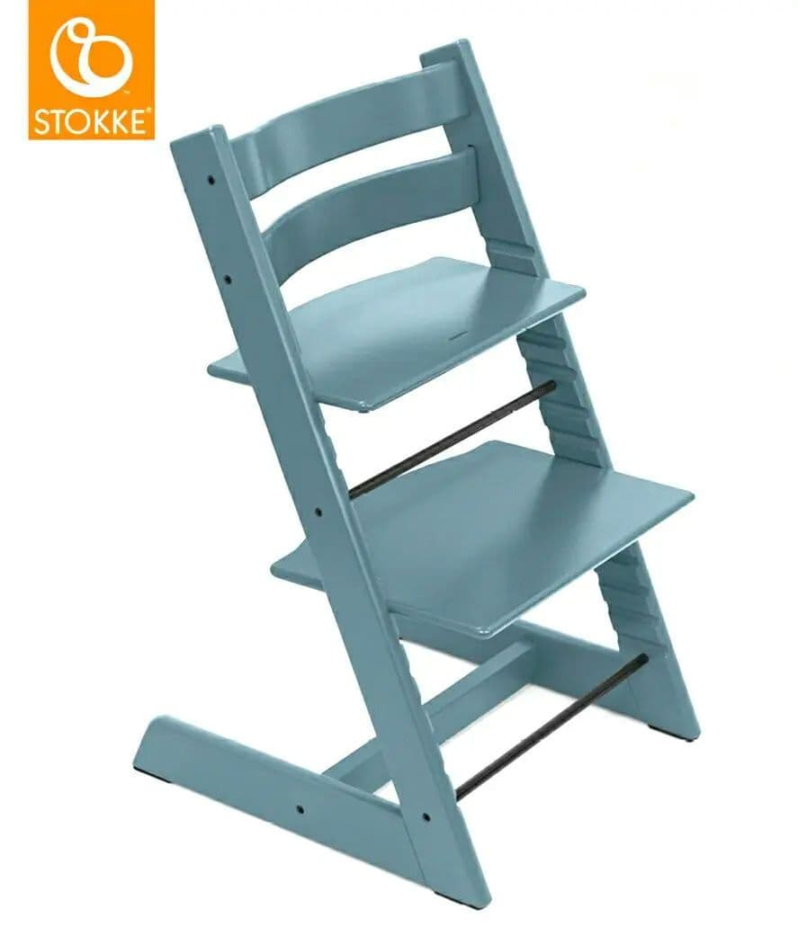 【ほぼ未使用】トリップトラップ　ベビーチェア　アクアブルー　シリアル6