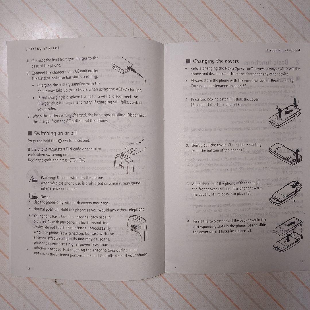 NOKIA 3315 携帯電話　アジア仕様　充電器　SIMカード