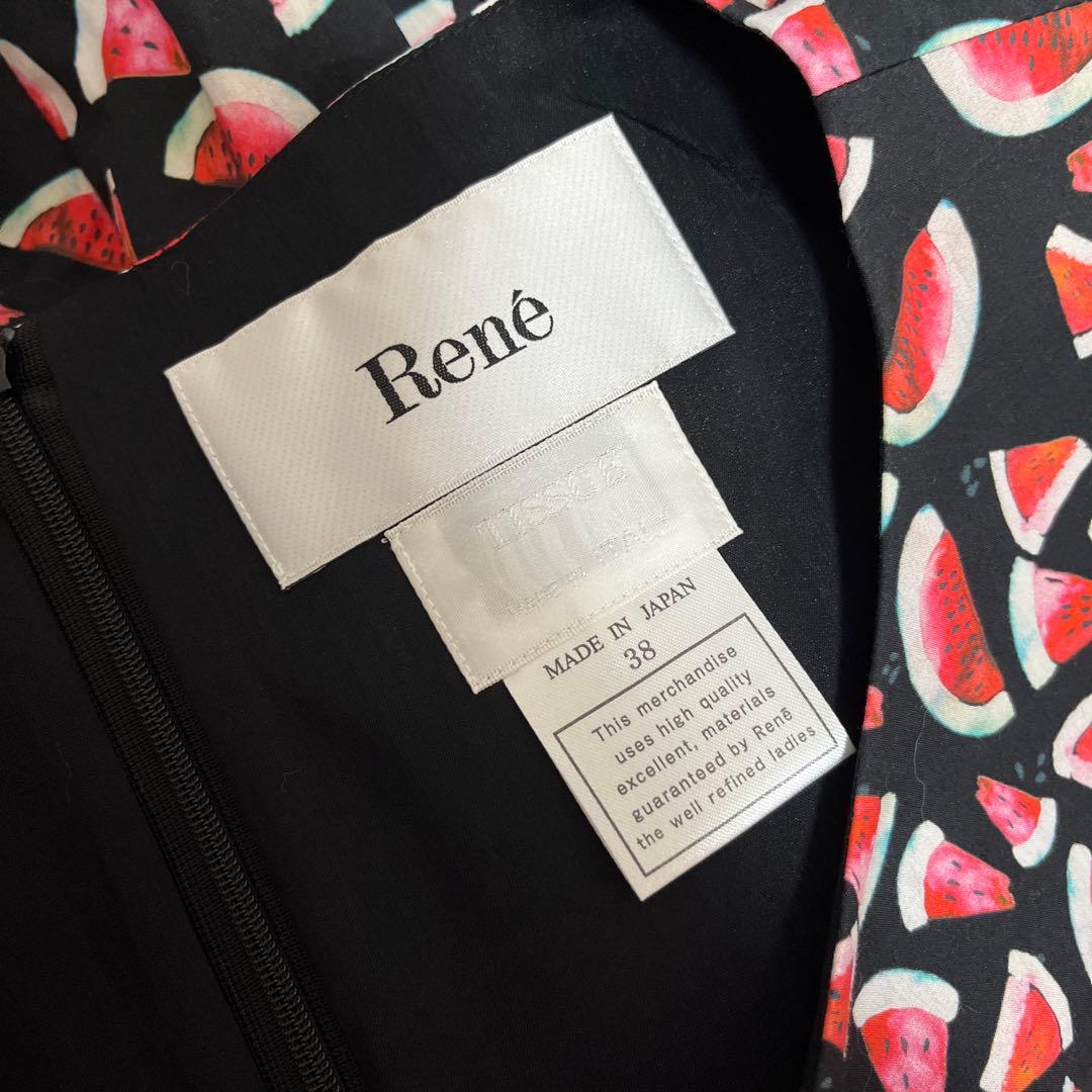 ルネ rene 38 スイカ柄　ワンピース　サイズ