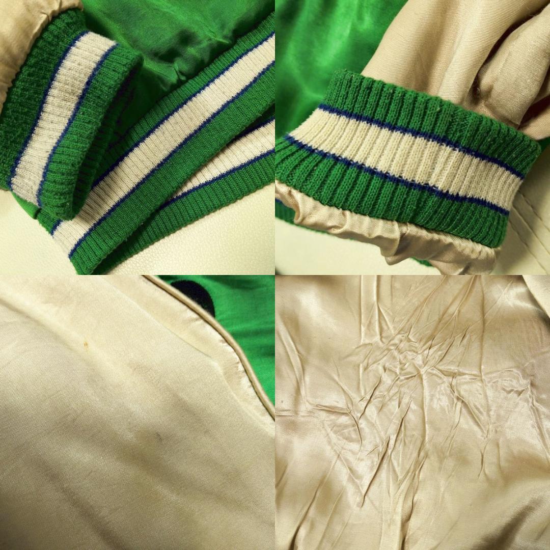 ヒューストン HOUSTON パンダ 刺繍 スカジャン L ジャケット グリーン