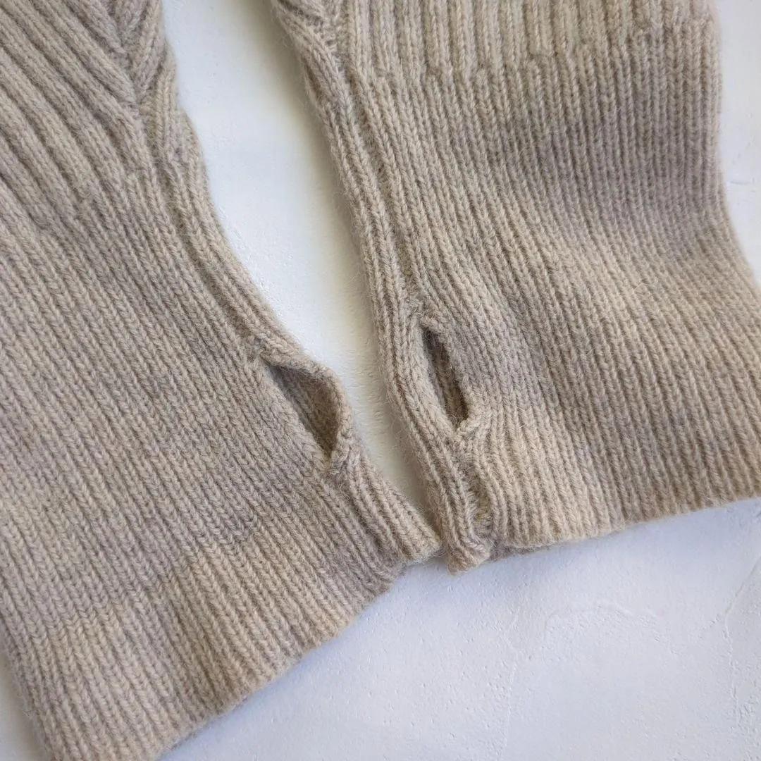 美品 アニュアンス ラクーンミックス オフショルニット プルオーバー 肩出し