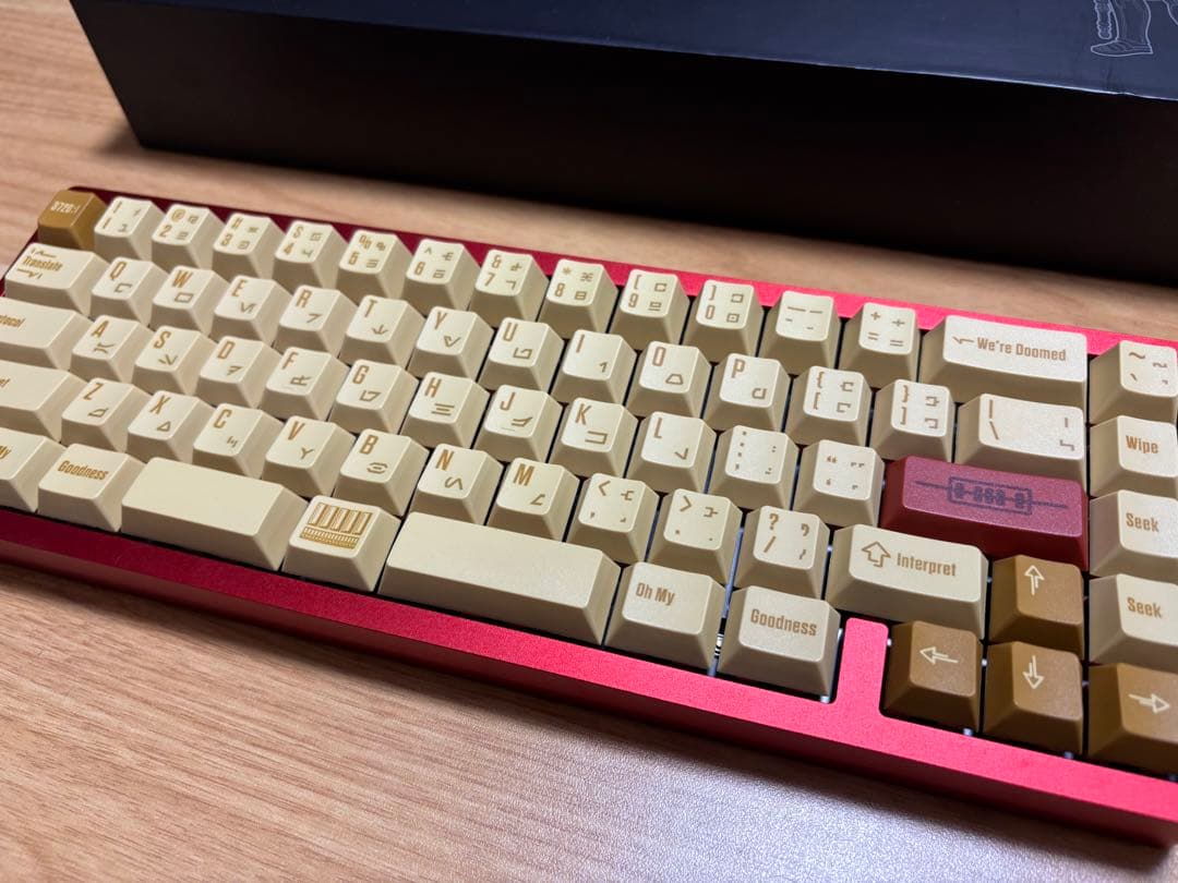 lucky65 v2 C-3POテーマキーキャップ 分割スペースキーボード