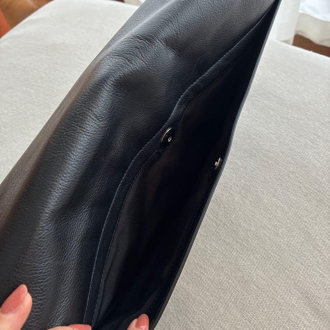 【スーパーマン】コーチ　ブラックレザーメッセンジャーバッグ　未使用