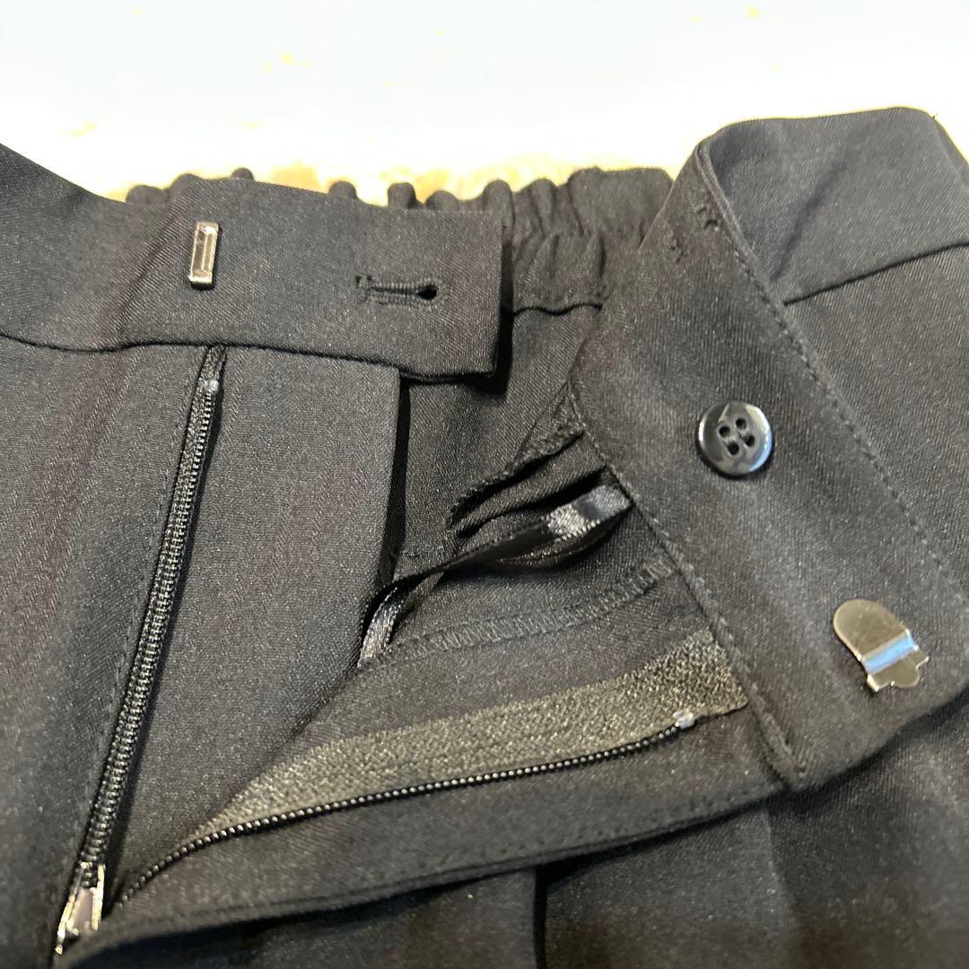 未使用RIRIYANO 洗えるスーツ　セットアップ　3点セット　黒　パンツ