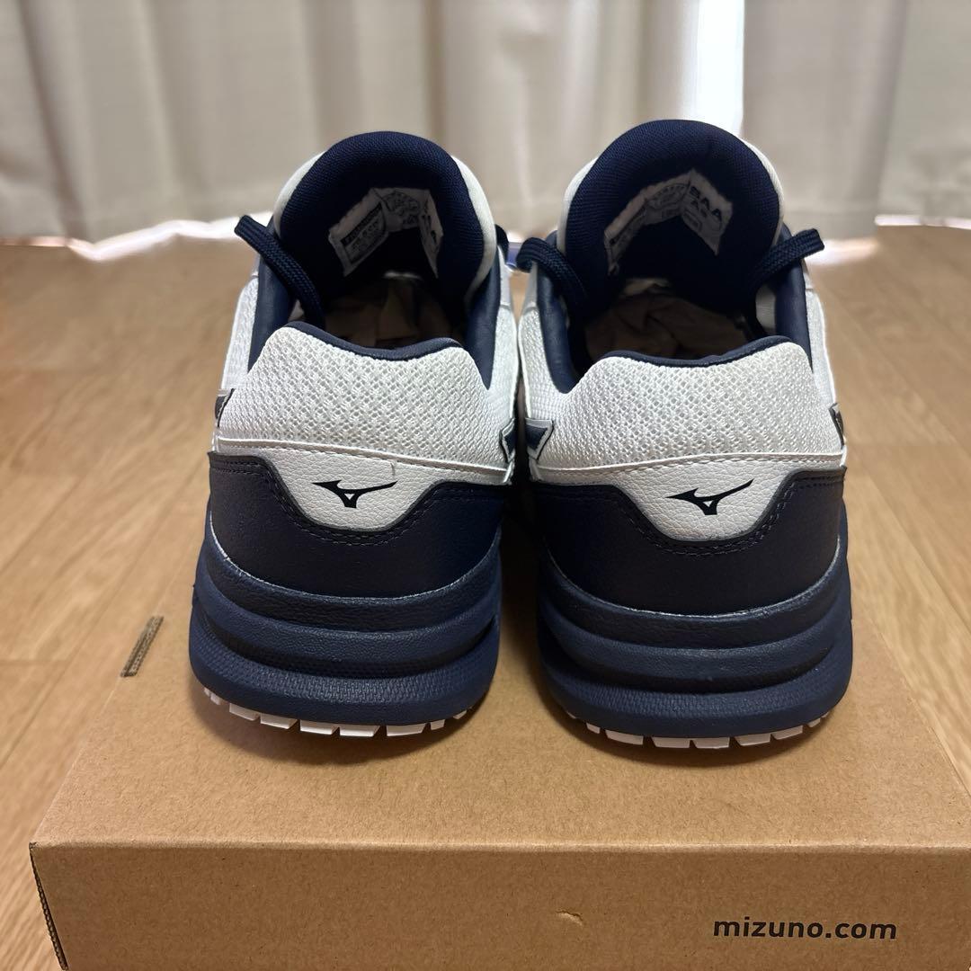 Mizuno 安全靴 ホワイト/ネイビー