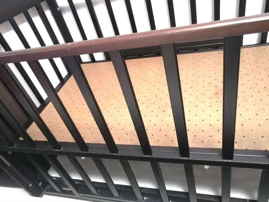 添い寝　ベビーベッド　ヤマサキ　ツーオープン　木製 ダークブラウン　引き取り可