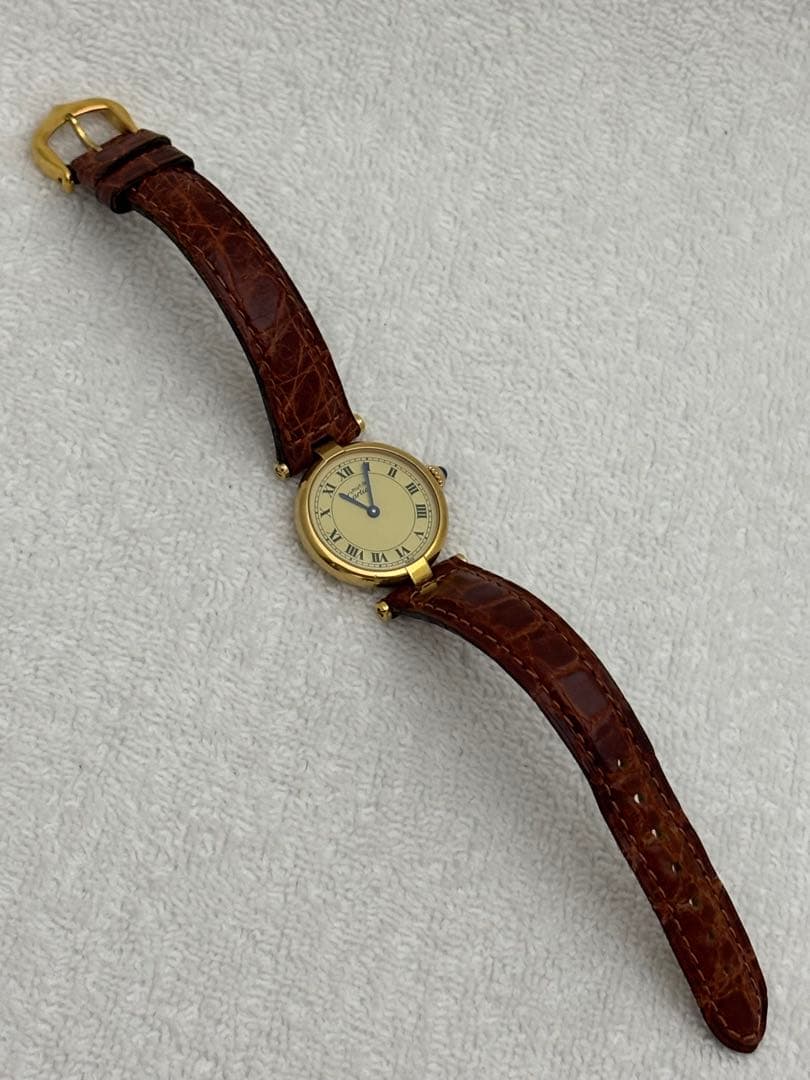 【美品】カルティエ マストヴァンドーム SM クォーツ【590004】【稼働品】