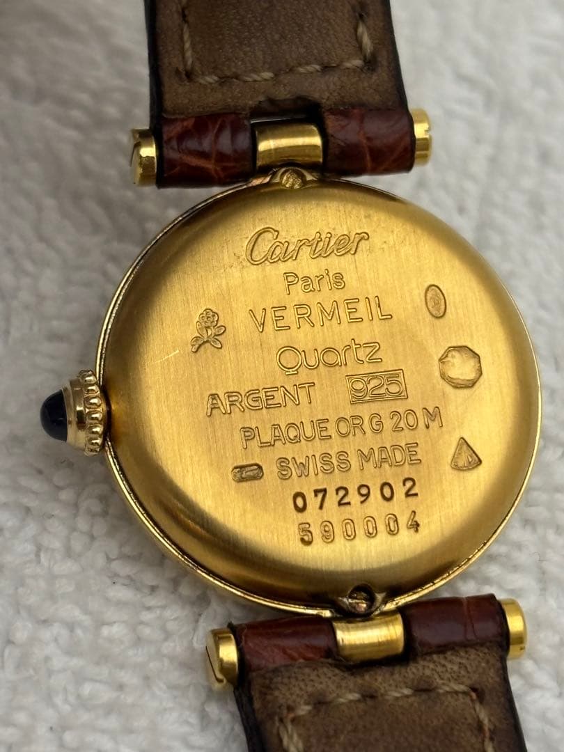 【美品】カルティエ マストヴァンドーム SM クォーツ【590004】【稼働品】