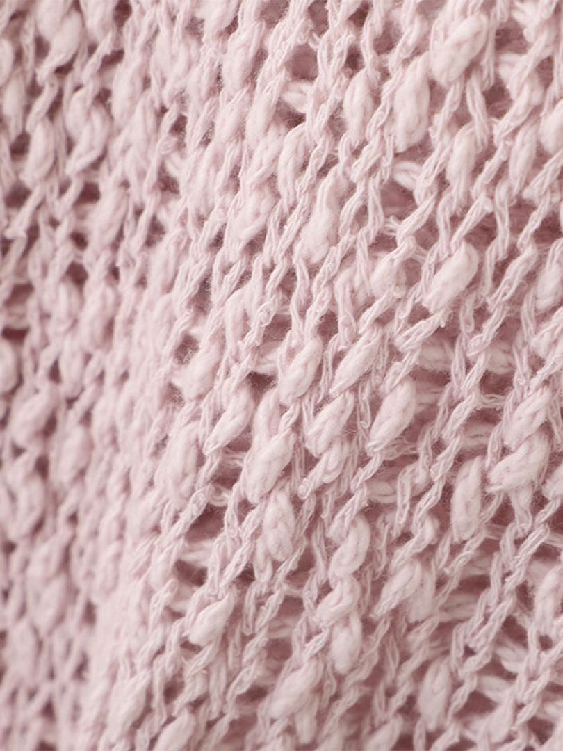 ETRE 新品タグ付 スラブヤーンローゲージニットプルオーバー ピンク即完希少