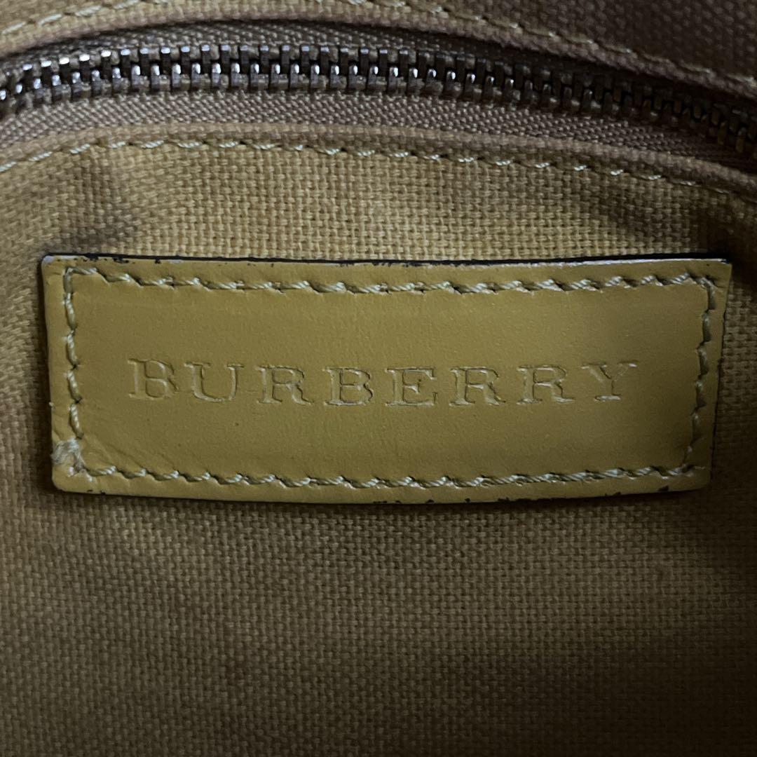 S様　バーバリー　ミニボストン　ハンドバッグ　ノバチェック　シャドーホース