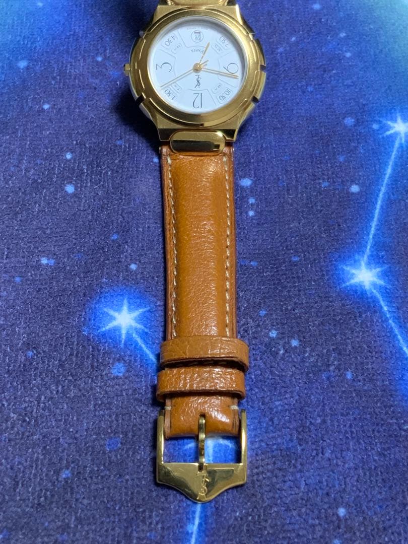 電池新品交換イヴサンローラン 腕時計 フランス製 アンティーク