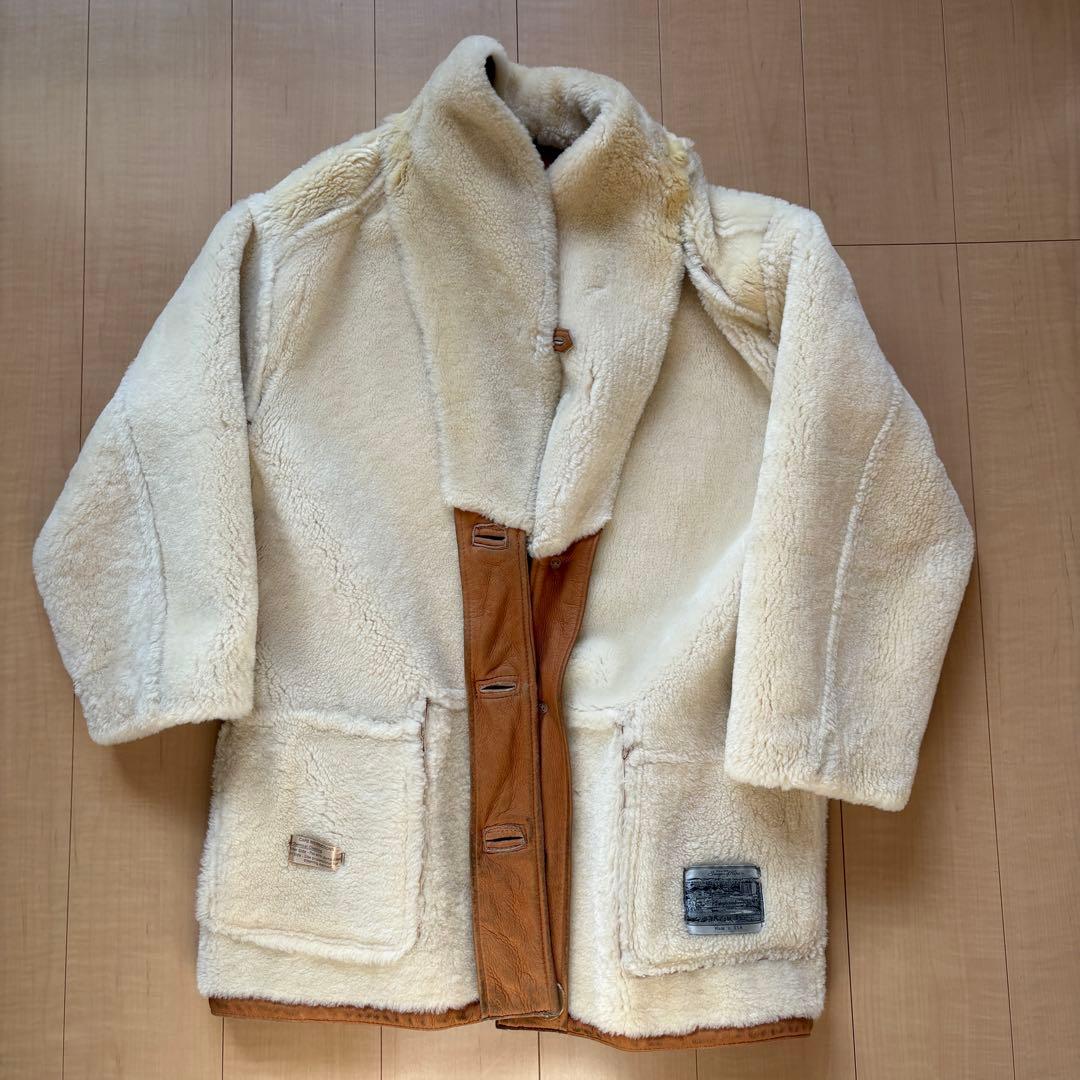 USA製 Sawyer of Napa ムートンコート ヴィンテージ レザー