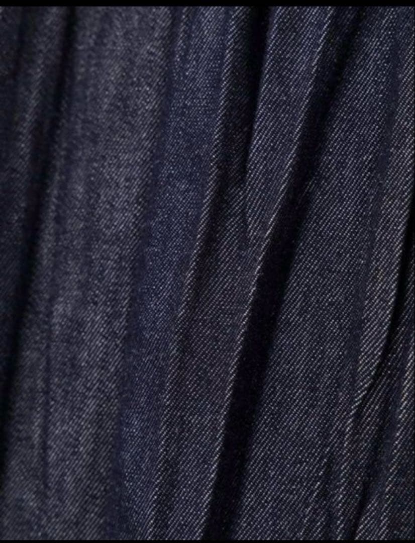 アドーアADORE◆ランダムプリーツ デニム パンツ36◆37,400円