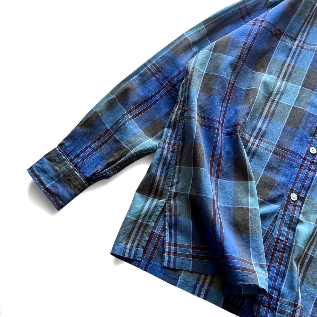 【美品】KAPTAIN SUNSHINE REGULAR COLLAREDシャツ