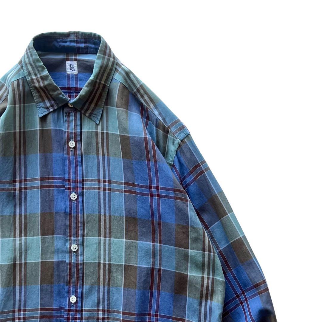 【美品】KAPTAIN SUNSHINE REGULAR COLLAREDシャツ