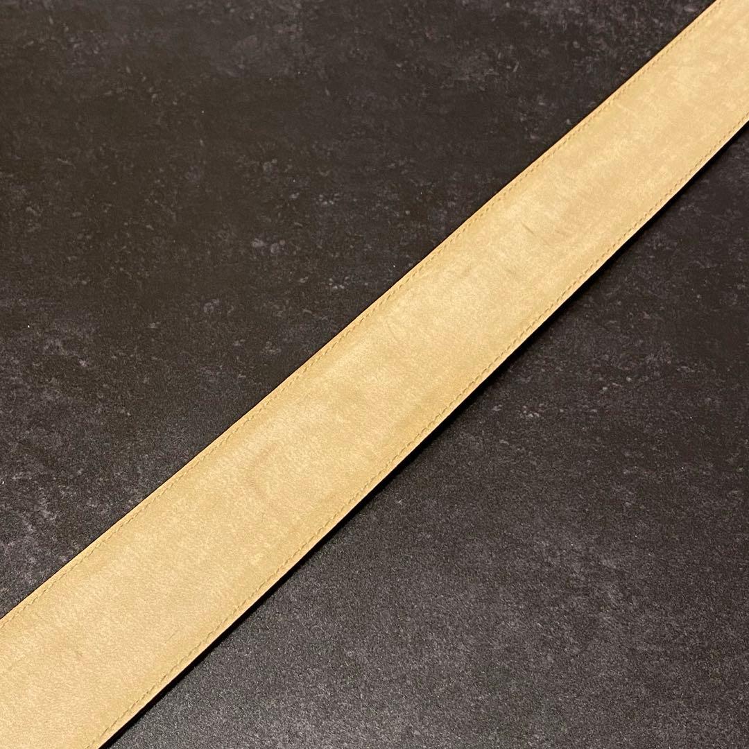 美品　グッチ　GUCCI　ベルト　シマ　レザー　インターロッキング　GG　黒