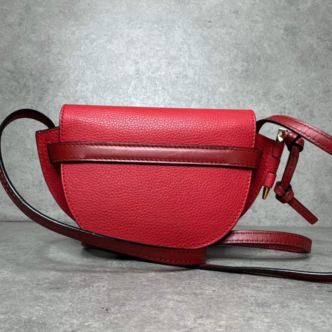 新品！LOEWE ロエベ　ミニゲート　レッド　ミニレザーショルダーバッグ