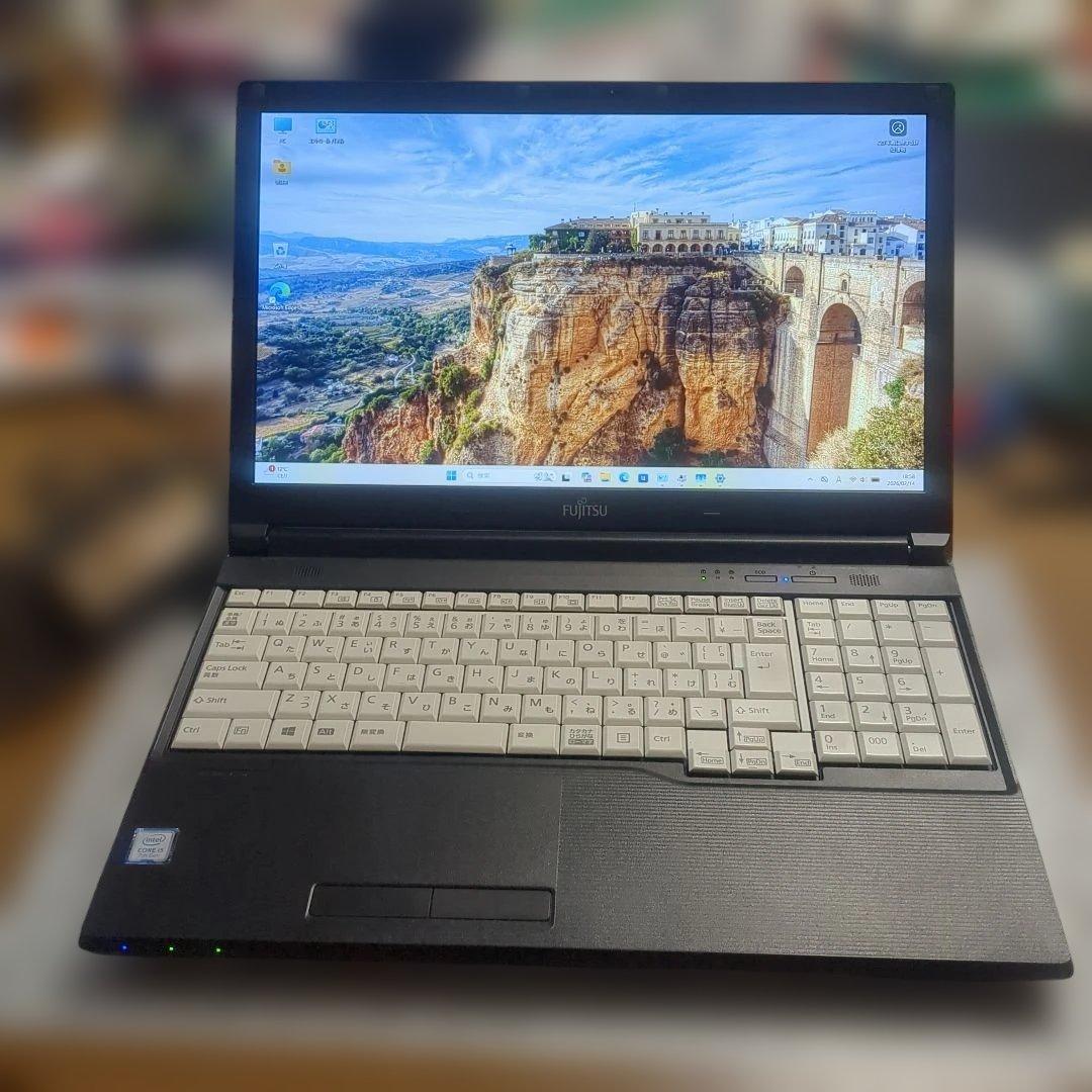 富士通 LIFEBOOK A577/S第7世代i5 Win11 Pro純正AC付