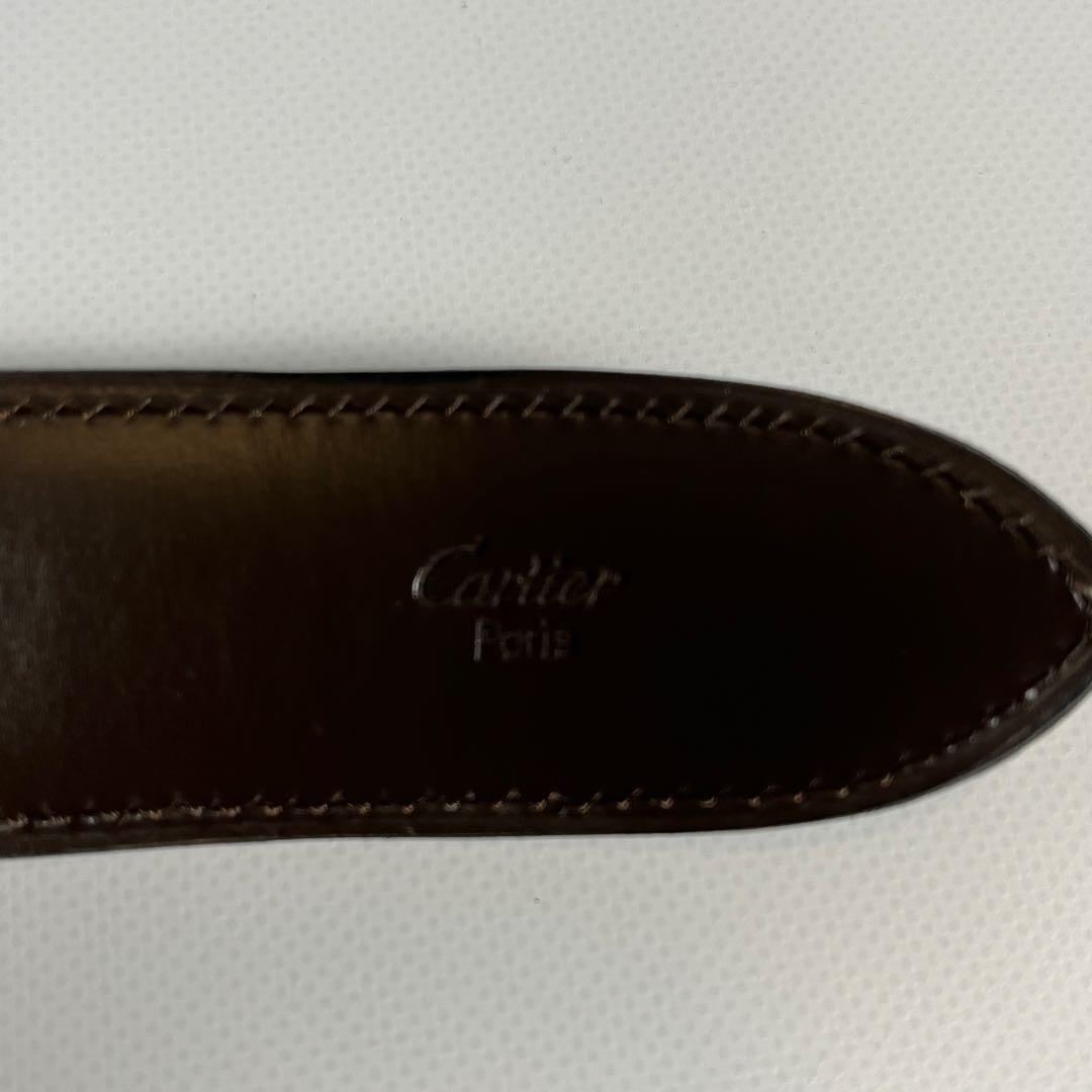 未使用級　Cartier　ベルト　リバーシブル　レザー　ブラック　ブラウン