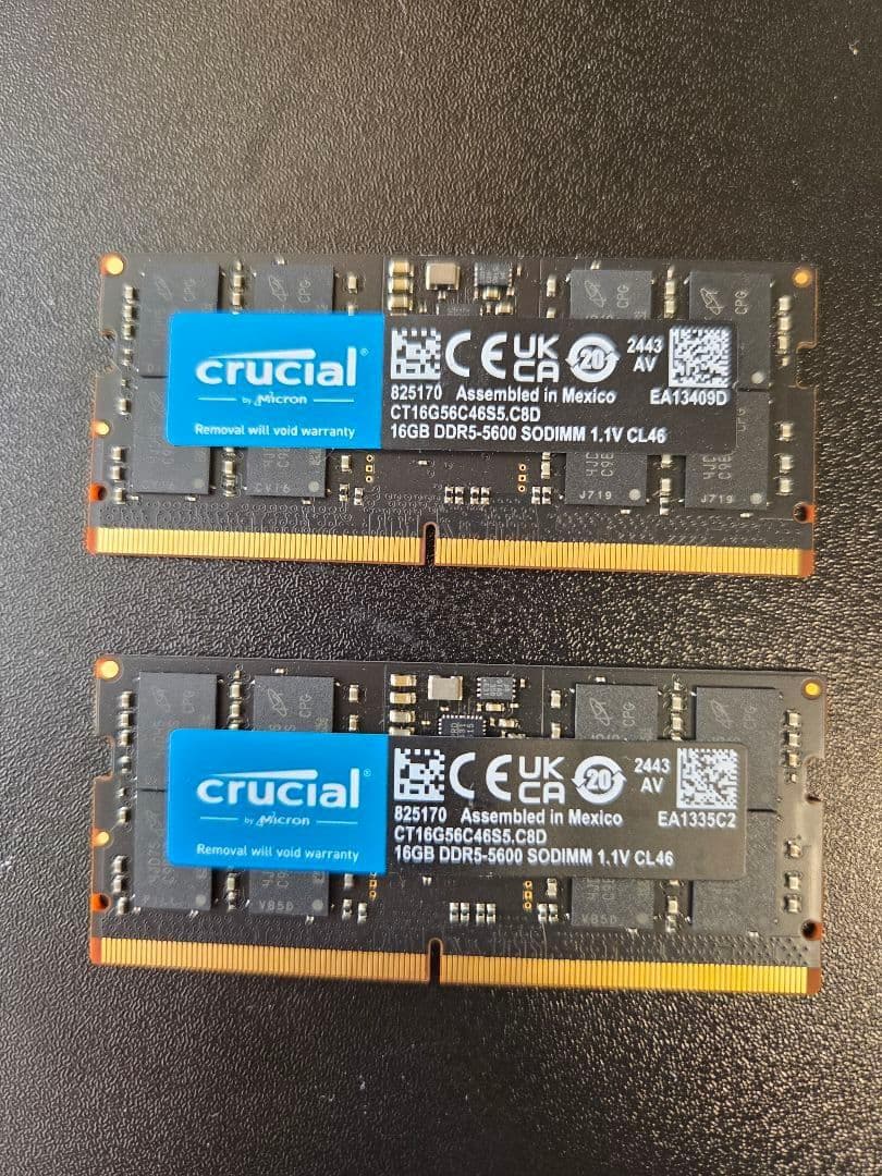 【翔様用】 DDR5-5600 SODIMM 16GB　メモリ1枚