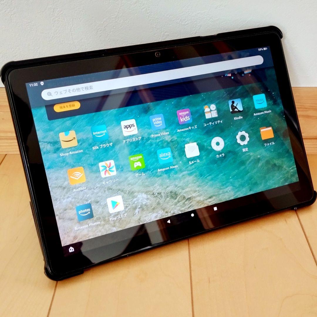 美品 Fire HD 10 ブラック 第11世代(2021) フィルム／カバー付