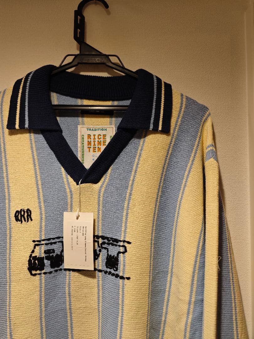 RICE NINE TEN ニット ロングスリーブ サッカー ジャージー ２