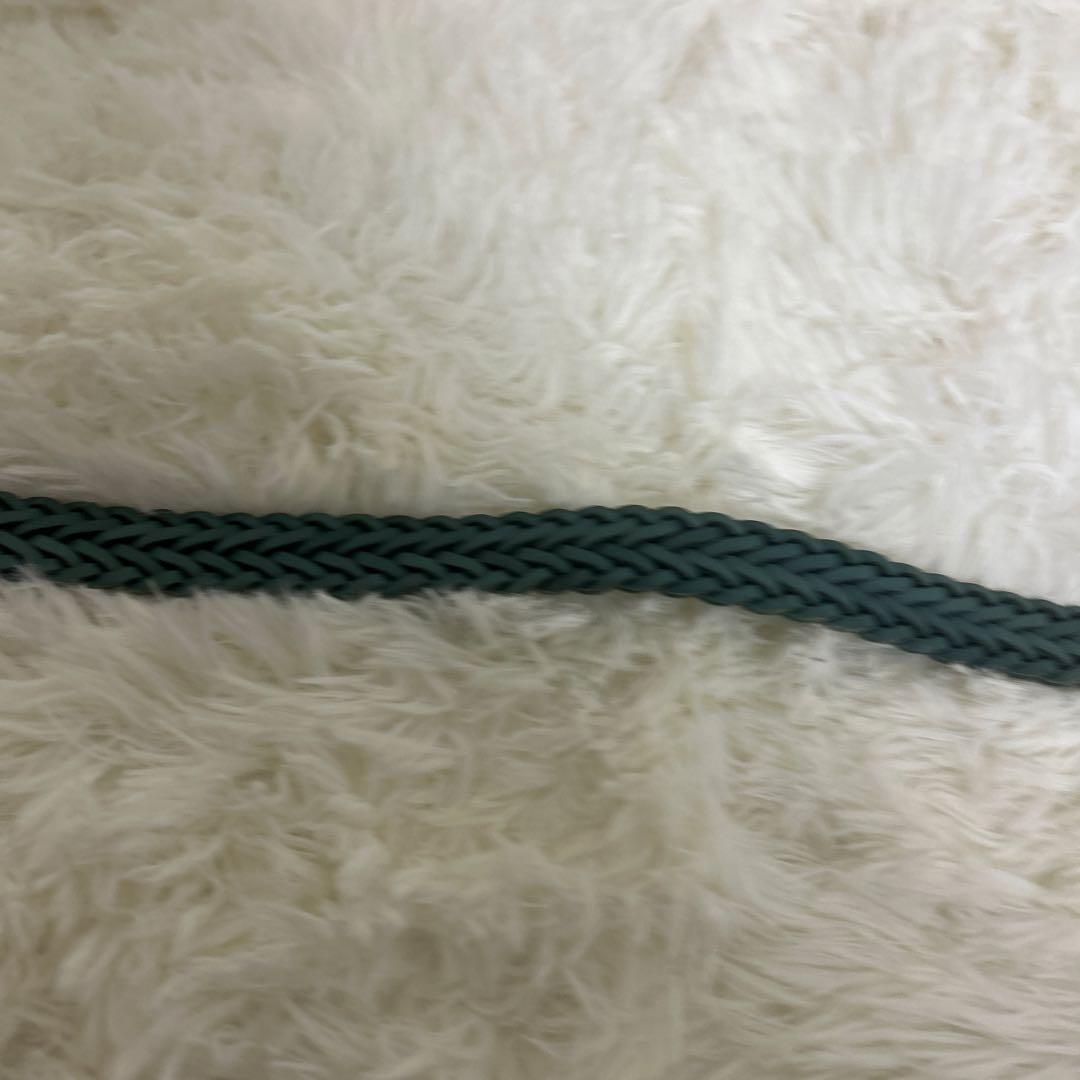 【希少】AKM メッシュベルト　レザー　グリーン