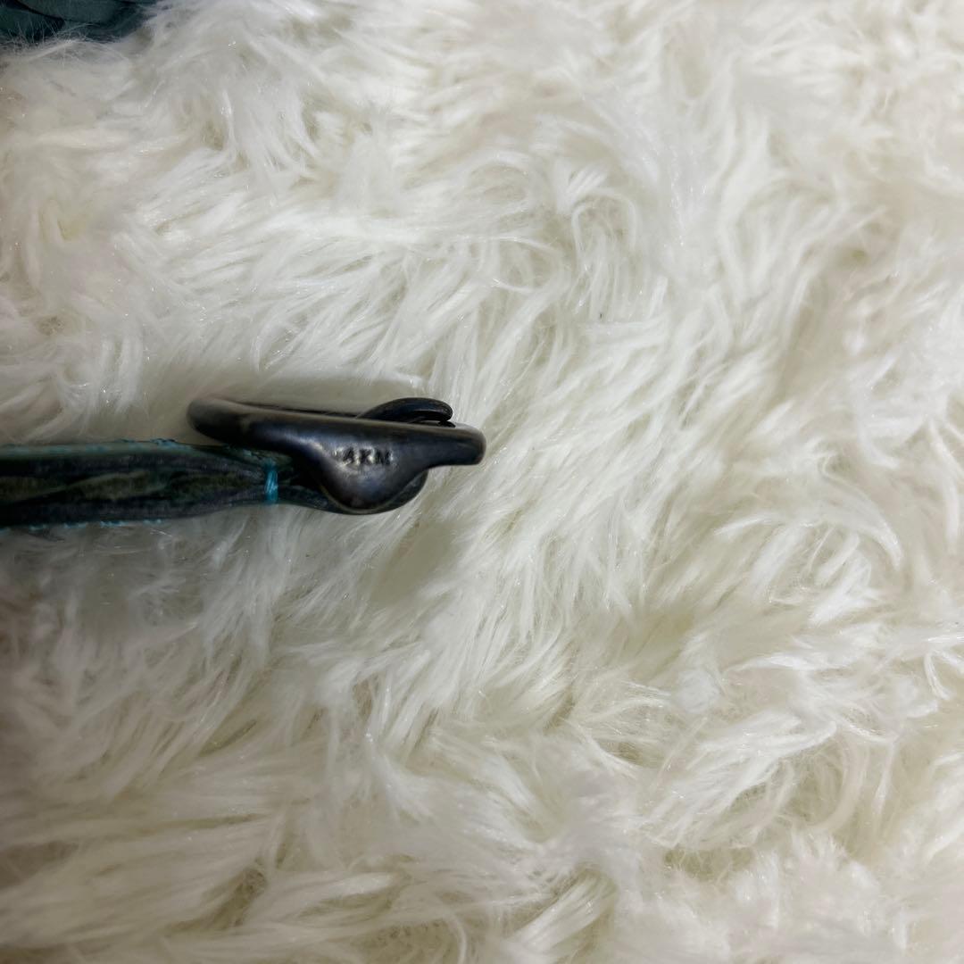 【希少】AKM メッシュベルト　レザー　グリーン