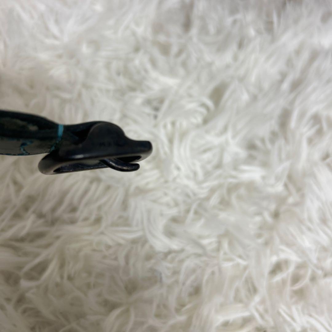 【希少】AKM メッシュベルト　レザー　グリーン