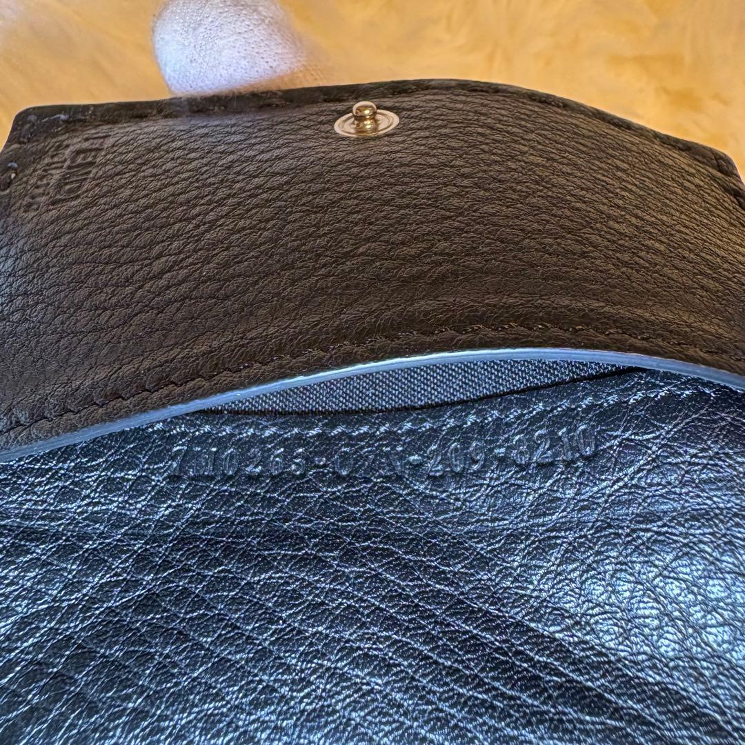 美品 FENDI セレリア 名刺入れ カード ホルダー ブラック