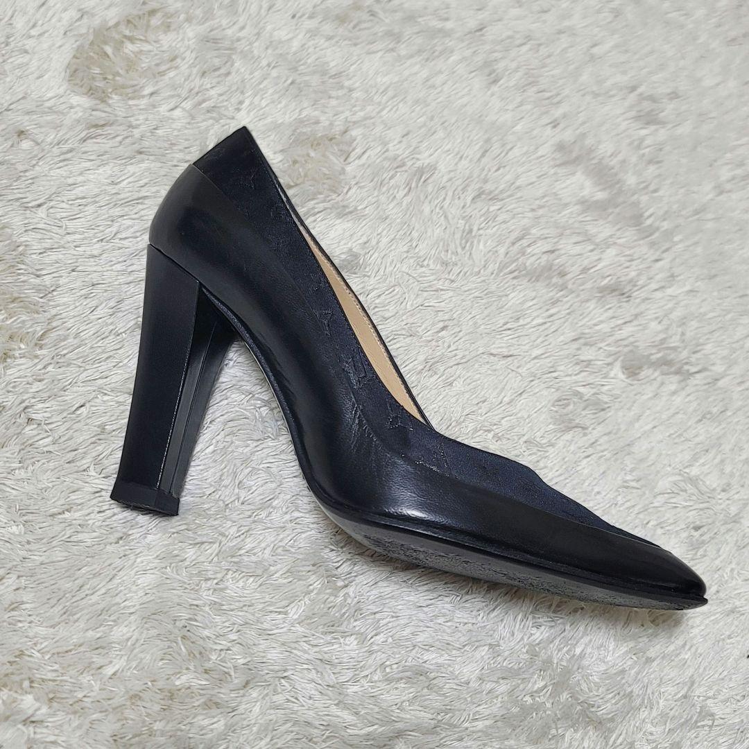 ＫAＬ様 ルイヴィトン パンプス モノグラム サテン×レザー ヒール