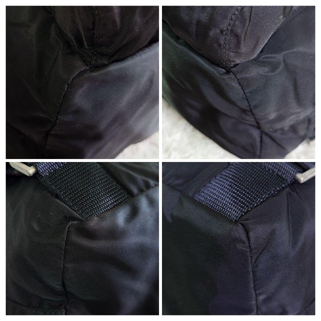 プラダ リュックサック 三角ロゴ ブラック ナイロン バックパック 巾着