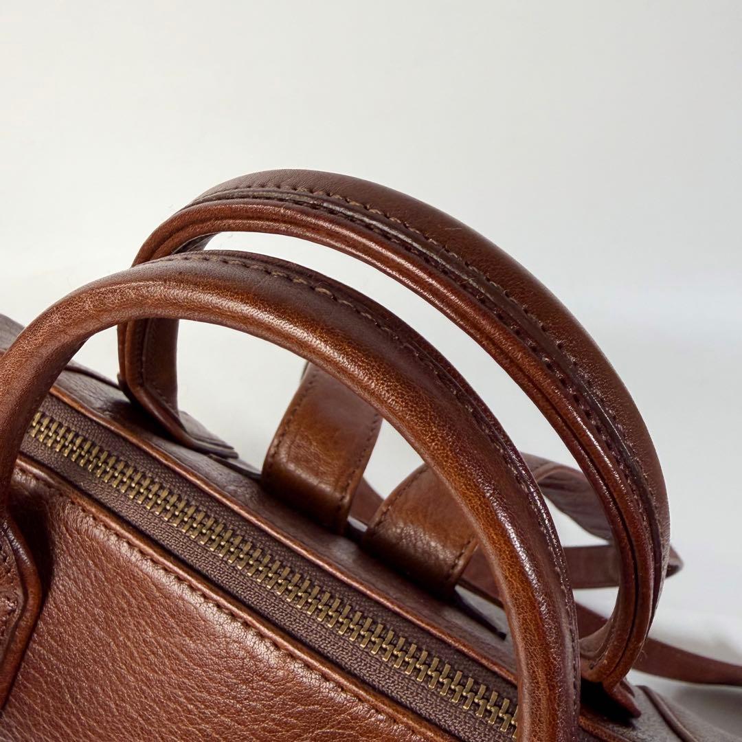 こうすけイビサ　IBIZA　カンビアール　2wayリュック　レザーブラウン