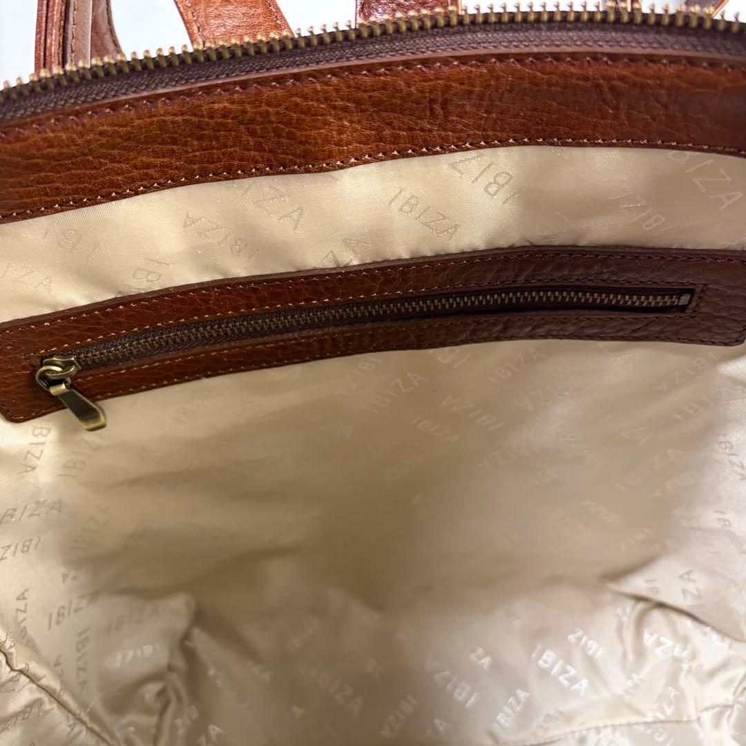 こうすけイビサ　IBIZA　カンビアール　2wayリュック　レザーブラウン