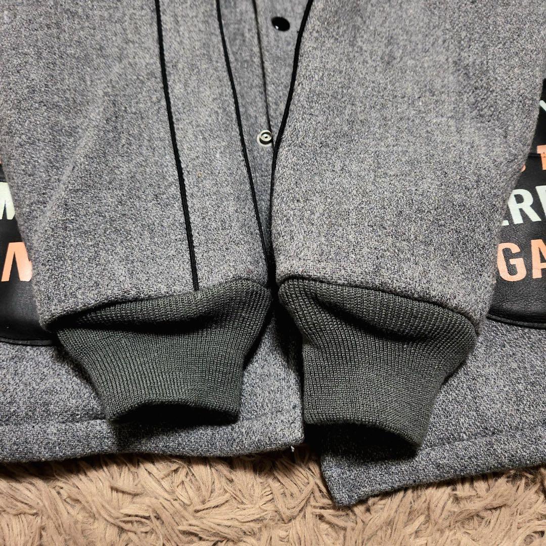 WEIRDO ウィアード メルトンウール ジャケット キルティング レザー M